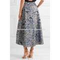 New Fashion Printed Jacquard Midi Skirt DEM/DOM Manufacture Wholesale Fashion Women Apparel (TA5109S)